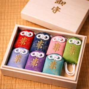 Boîte Omamori porte-bonheur