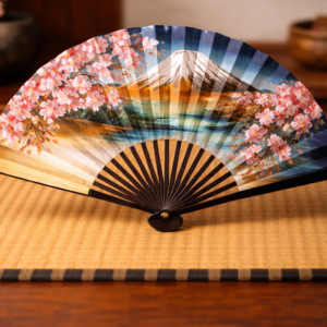 Éventail japonais traditionnel