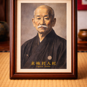 Portrait de Jigoro Kano encadré