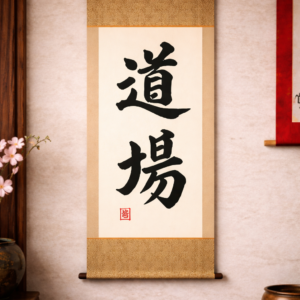 Kakemono calligraphie "Dojo"